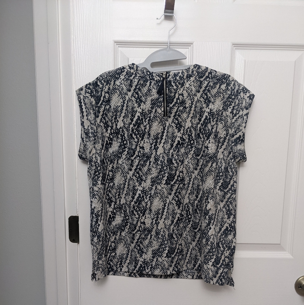 Mng Basics Classic Print Blouse - image 2